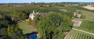 vue aerienne domaine chateau la grave bechade