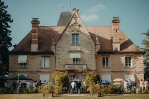 vue face chateau grave bechade mariage aout 2024
